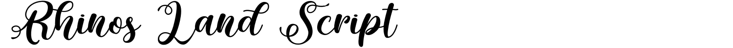 Rhinos Land Script Font Demo