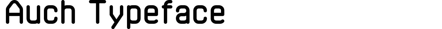 Auch Typeface Font Demo