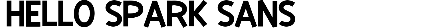 Hello Spark Sans Font Demo