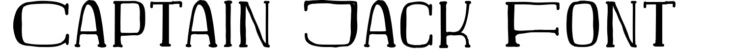 Captain Jack Font Demo