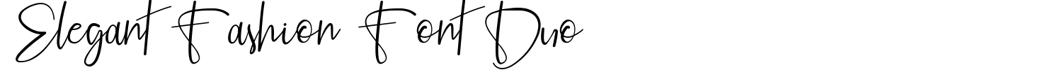 Elegant Fashion Font Duo Font Demo