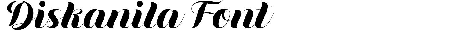 Diskanila Font Demo