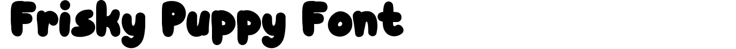 Frisky Puppy Font Demo