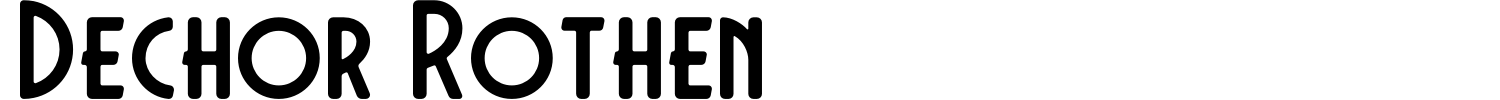 Dechor Rothen Font Demo