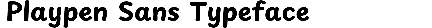 Playpen Sans Typeface Demo