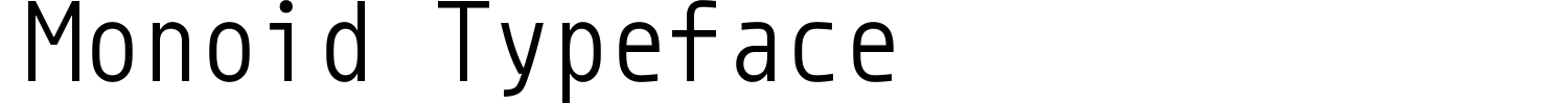 Monoid Typeface Demo