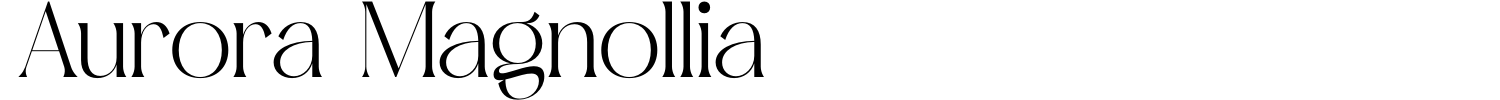 Aurora Magnollia Font Demo