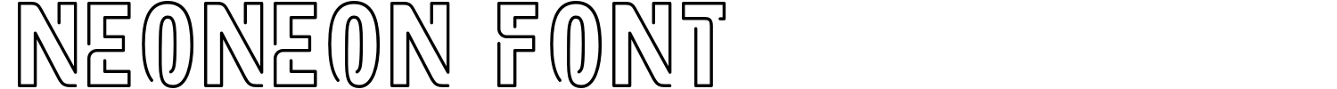 Neoneon Font Font Demo