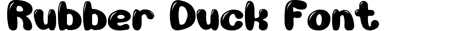 Rubber Duck Font Font Demo