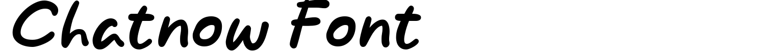 Chatnow Font Demo