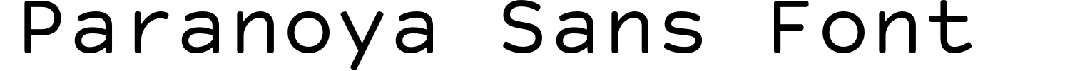 Paranoya Sans Font Demo