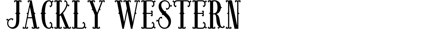 Jackly Western Font Demo