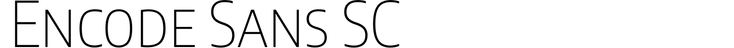 Encode Sans SC Demo