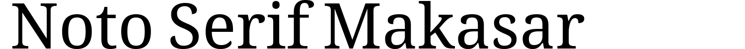 Noto Serif Makasar Demo