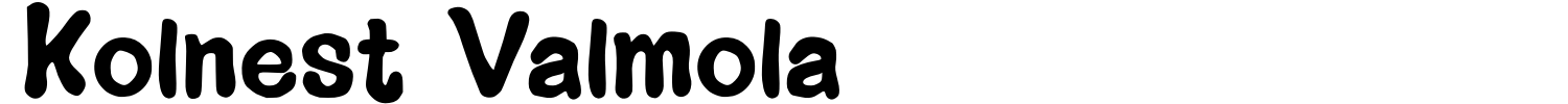 Kolnest Valmola Font Demo