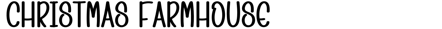 Christmas Farmhouse Font Demo