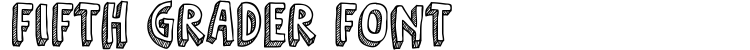 Fifth Grader Font Font Demo