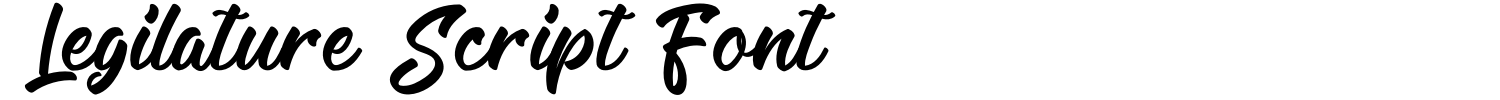 Legilature Script Font Demo