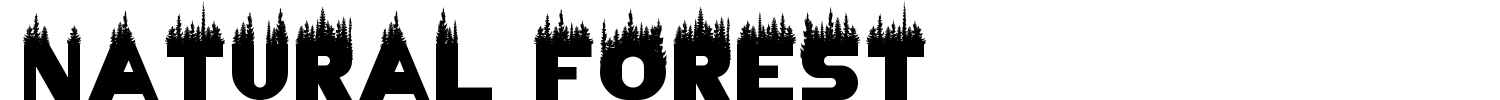 Natural Forest Font Demo