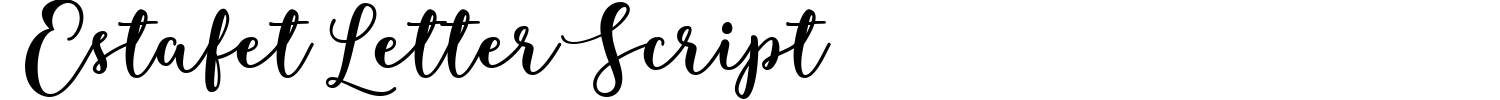 Estafet Letter Script Font Demo