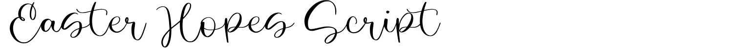 Easter Hopes Script Font Demo