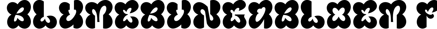 Blumebungabloem Font Demo