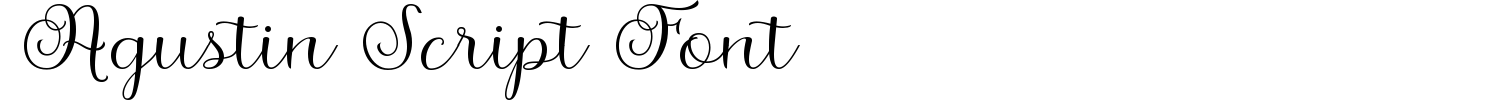 Agustin Script Font Demo