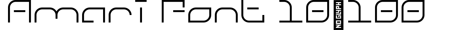 Amari Font 10/100 Demo