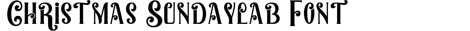 Christmas Sundaylab Font Demo