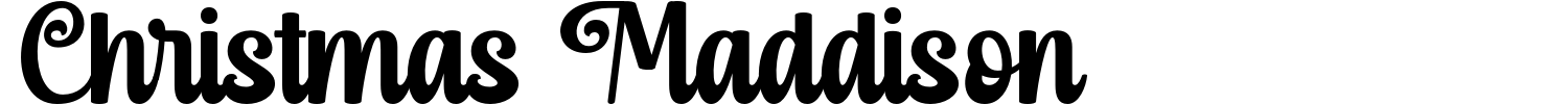 Christmas Maddison Font Demo