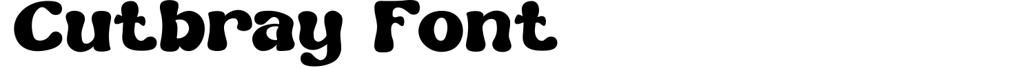 Cutbray Font Demo