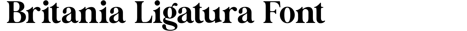 Britania Ligatura Font Demo