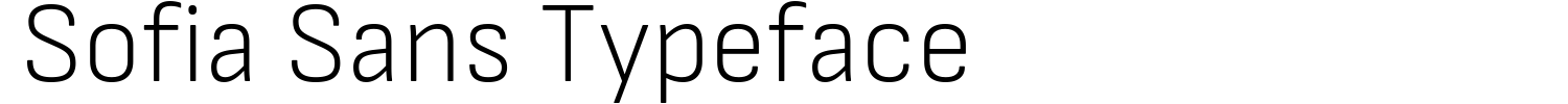 Sofia Sans Typeface Demo