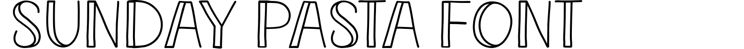 Sunday Pasta Font Demo