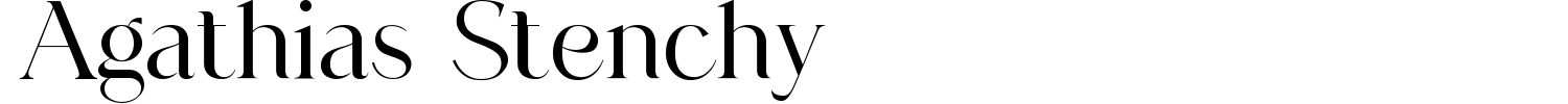 Agathias Stenchy Font Demo