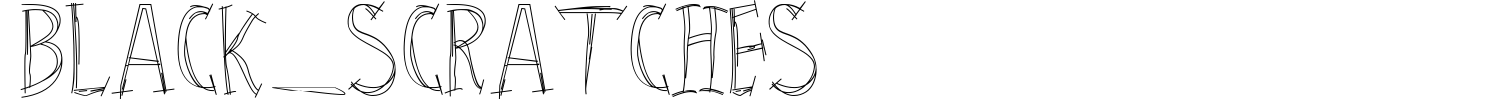 Black_Scratches Font Demo