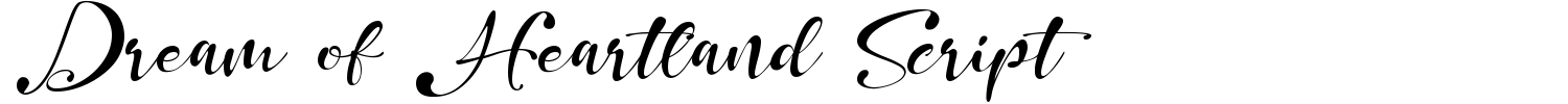 Dream of Heartland Script Font Demo