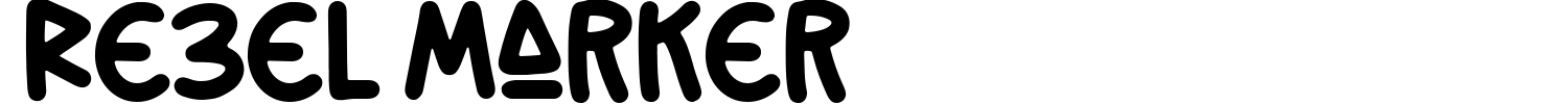 Rebel Marker Font Demo