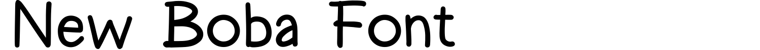 New Boba Font Font Demo