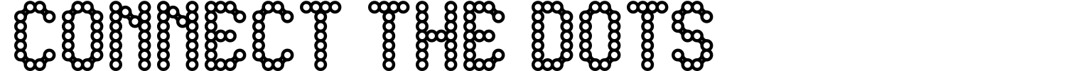 CONNECT THE DOTS Font Demo