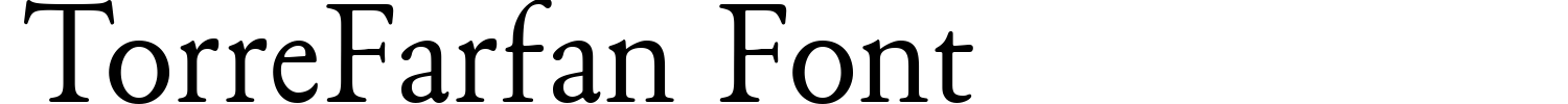 TorreFarfan Font Demo