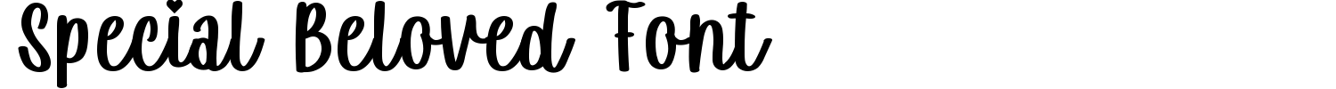 Special Beloved Font Demo