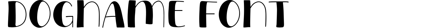 Dogname Font Demo