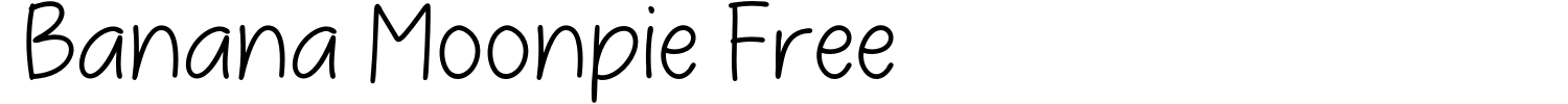 Banana Moonpie Free Font Demo