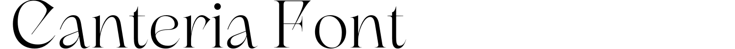 Canteria Font Demo