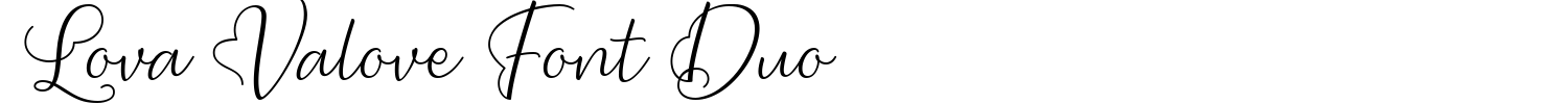 Lova Valove Font Duo Demo