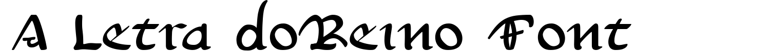 A Letra do Reino Font Font Demo