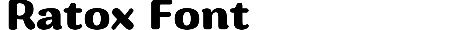 Ratox Font Demo