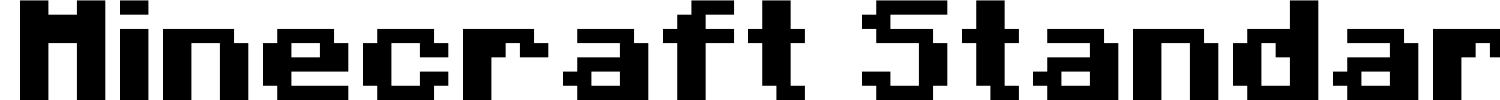 Minecraft Standard Font Demo