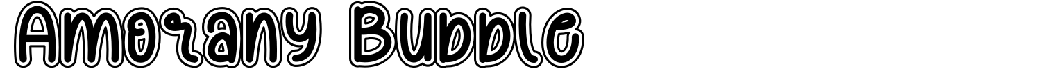 Amorany Bubble Font Demo